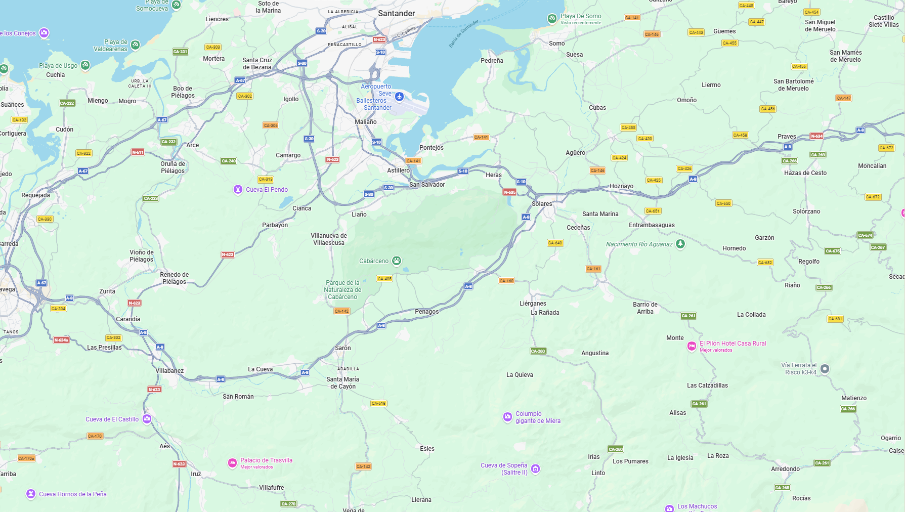 Mapa del entorno